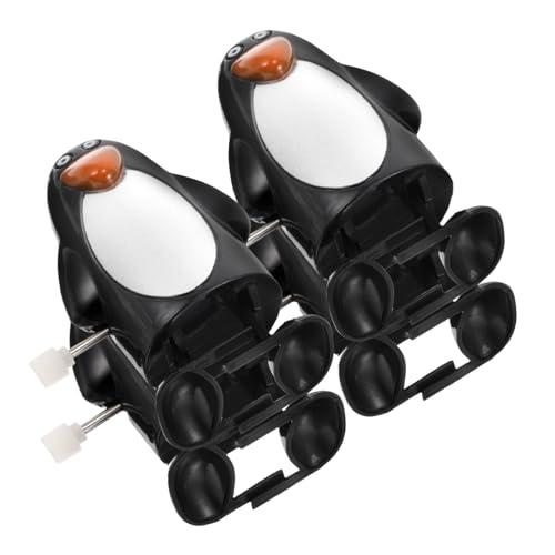 UKCOCO 4 Stück Aufziehspielzeug Pinguin aus Kunststoff Detailreiches Mini Wind Up für Interaktives Weihnachtsfest als Partyfüllung und für Winterdeko und Sammler von UKCOCO