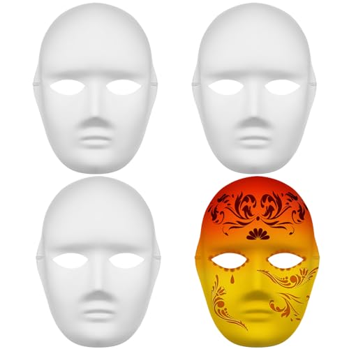 UKCOCO 4 Stück Blanko Papiermasken Ausmalen Diy Masquerade Masken für Halloween Geburtstage Kreative Projekte Sicheres Papiermaterial Vielseitig Verwendbar für Erwachsene UKCOCO 4 Stück Blanko Papiermasken Ausmalen Diy Masquerade Masken für Halloween Geburtstage Kreative Projekte Sicheres Papiermaterial Vielseitig Verwendbar für Erwachsene von UKCOCO