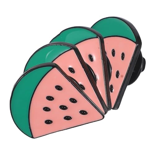 UKCOCO 4 Stück Fruchtbrosche Stifte Für Taschen Brosche Mit Wassermelone Wassermelonenzubehör Modestift Tanzende Obstpartydekorationen Sommer Broschen Fruchtstifte Zinklegierung von UKCOCO