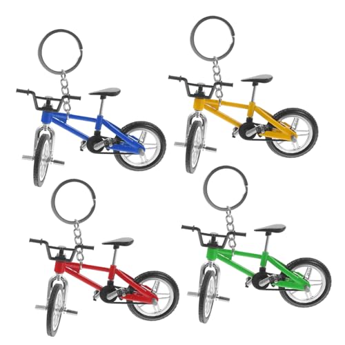 UKCOCO 4 Stück Mini Mountainbike Modell Schlüsselanhänger Teiliges Finger Fahrrad Modell Gelb Rot Blau und Grün für Kreative Dekoration und Sammlungen UKCOCO 4 Stück Mini Mountainbike Modell Schlüsselanhänger Teiliges Finger Fahrrad Modell Gelb Rot Blau und Grün für Kreative Dekoration und Sammlungen von UKCOCO
