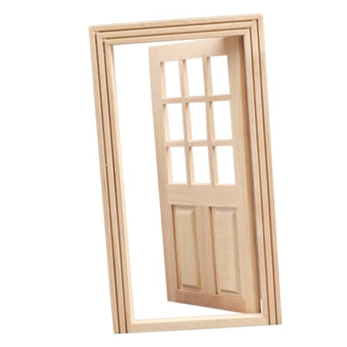 UKCOCO 4 Stück Mini Tür Und Fenstermodell Mini Möbel Requisite Heimdekoration Puppenhausmöbel Winzige Häuser Kleine Hausdekoration Kleines Winzige Häuser Winzige Möbel von UKCOCO