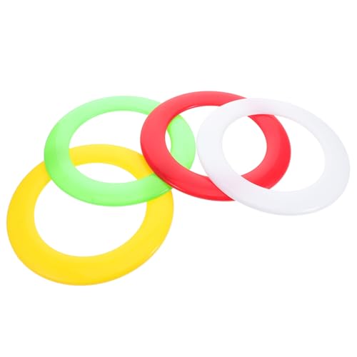 UKCOCO 4 Stück Ring- für Strand Fliegender Ring Erwachsene Strandsand strandspielzeug Outdoor Strand Fliegende Scheiben Jonglierringe Flugscheibe Plastik von UKCOCO
