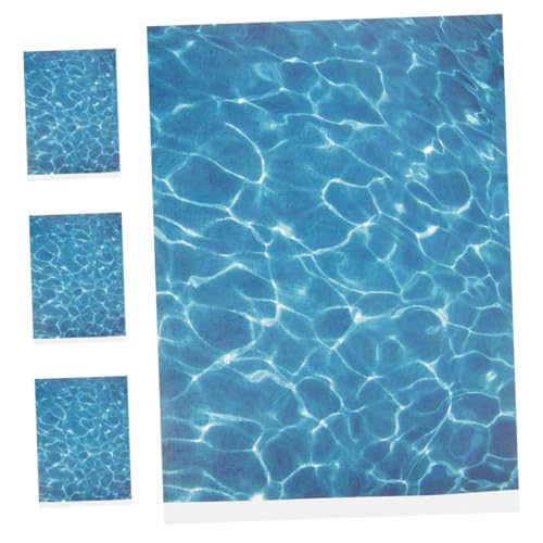 UKCOCO 4 Stück Teiliges DIY Wasserstrukturpapier mit Realistischem Wassertextur Flexible Zuschnitte für Außen Miniaturlandschaften Geeignet für Garten Diorama und Puppenhausdekoration von UKCOCO