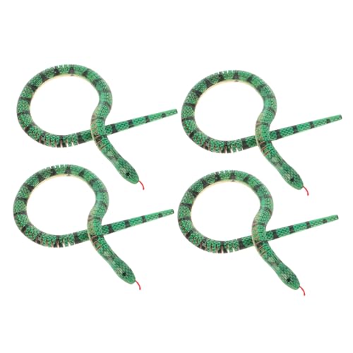 UKCOCO 4 Stück Teiliges Holzschlangen Flexible Gelenke Realistische Holzschlangen für Halloween Party Deko Bastelprojekte Streichspielzeug und Theaterrequisiten UKCOCO 4 Stück Teiliges Holzschlangen Flexible Gelenke Realistische Holzschlangen für Halloween Party Deko Bastelprojekte Streichspielzeug und Theaterrequisiten von UKCOCO