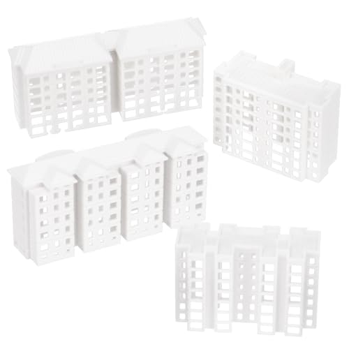 UKCOCO 4 Stück Teiliges Miniatur Wohngebäude Modell Detailreiche Kunststoff Wohnhaus Figuren Sandtisch Dekoration Leicht Tragbar für DIY und Kleine Gartenmodelle UKCOCO 4 Stück Teiliges Miniatur Wohngebäude Modell Detailreiche Kunststoff Wohnhaus Figuren Sandtisch Dekoration Leicht Tragbar für DIY und Kleine Gartenmodelle von UKCOCO
