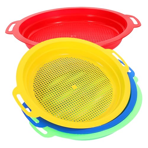 UKCOCO 4 Stück Teiliges Sandspielzeug aus Leichtem Kunststoff mit Praktischem Doppelohr Griff Kindersicheres Sandsieb für Strand Sandkasten und Garten für Sommerlichen Zufällige Farbe UKCOCO 4 Stück Teiliges Sandspielzeug aus Leichtem Kunststoff mit Praktischem Doppelohr Griff Kindersicheres Sandsieb für Strand Sandkasten und Garten für Sommerlichen Zufällige Farbe von UKCOCO