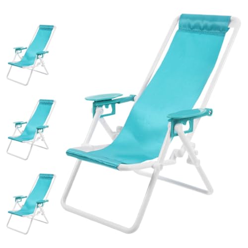 UKCOCO 4 Stück Winzige Klappstühle: Miniatur-strandstuhl Für Puppenhäuser – Realistischer Klappstuhl Für DIY-bastelparty-Dekoration Und Szenen Im Freien UKCOCO 4 Stück Winzige Klappstühle: Miniatur-strandstuhl Für Puppenhäuser – Realistischer Klappstuhl Für DIY-bastelparty-Dekoration Und Szenen Im Freien von UKCOCO