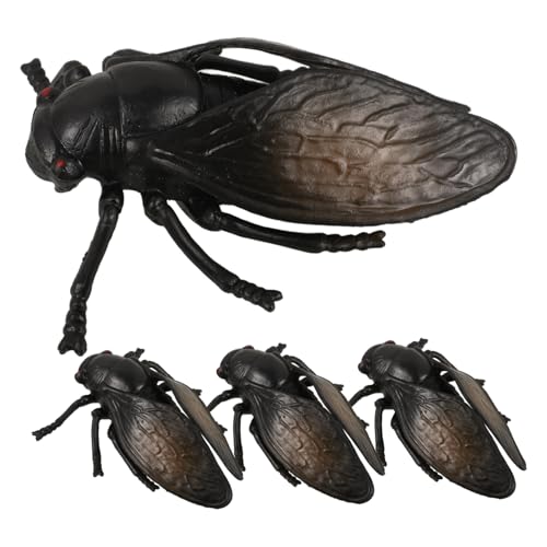 UKCOCO 4 Stück kleine Insektenfiguren Simulation von Zikaden künstliche Zikade gefälschtes Zikadenmodell lebensechtes Insekt Insektenmodell kleine Insektenstatue Plastik Schwarz UKCOCO 4 Stück kleine Insektenfiguren Simulation von Zikaden künstliche Zikade gefälschtes Zikadenmodell lebensechtes Insekt Insektenmodell kleine Insektenstatue Plastik Schwarz von UKCOCO