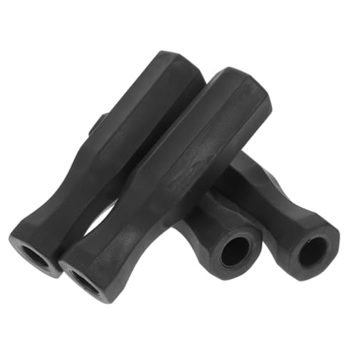 UKCOCO 4 Stück rutschfeste Kickergriffe Desktop Griffe Für Fußballtische Multi Kicker Ersatzgriffe Fußball-griffteile Klein Tischplatte Spieler Üben Finger Black PVC von UKCOCO
