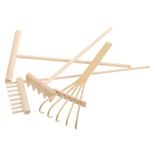 UKCOCO 4-teiliges Zen-sandgarten-rechenset, Miniatur-zubehör, Holztablett, Rechenwerkzeuge Für Steinsand, Zen-Garten, Heimbüro, Tischdekoration, Mini-Stempel-Set UKCOCO 4-teiliges Zen-sandgarten-rechenset, Miniatur-zubehör, Holztablett, Rechenwerkzeuge Für Steinsand, Zen-Garten, Heimbüro, Tischdekoration, Mini-Stempel-Set von UKCOCO