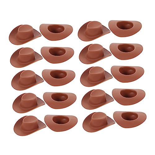 UKCOCO 40 Stück Mini Cowboy Hüte Plastische Miniatur Cowboyhüte für Puppen und Bastelprojekte für DIY Dekoration und Puppenhaus Zubehör UKCOCO 40 Stück Mini Cowboy Hüte Plastische Miniatur Cowboyhüte für Puppen und Bastelprojekte für DIY Dekoration und Puppenhaus Zubehör von UKCOCO