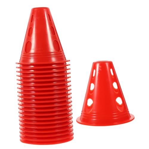 UKCOCO 40Stücke Trainingskegel aus Hohe Windfeste Markierungshütchen für Fußball Skating und Sporttraining Stabil und Leicht für Innen und Außeneinsätze UKCOCO 40Stücke Trainingskegel aus Hohe Windfeste Markierungshütchen für Fußball Skating und Sporttraining Stabil und Leicht für Innen und Außeneinsätze von UKCOCO