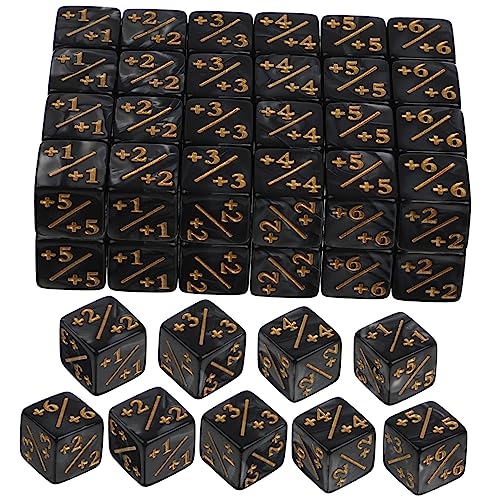 UKCOCO 48 Stück Teiliges Acryl Würfelzähler Set Dekorative Token Würfel für Brettspiele Langlebig und Einfach zu Bedienen für CCG und Tischspiele von UKCOCO
