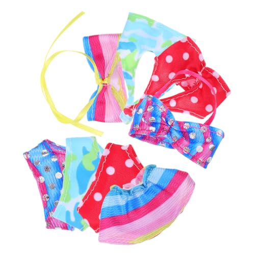 UKCOCO 4Sätze Puppen Badeanzug für Puppen Teiliges mit Modischen Bikinis und Strandkleidung für Sommer und Urlaubsszenen aus Weichem UKCOCO 4Sätze Puppen Badeanzug für Puppen Teiliges mit Modischen Bikinis und Strandkleidung für Sommer und Urlaubsszenen aus Weichem von UKCOCO