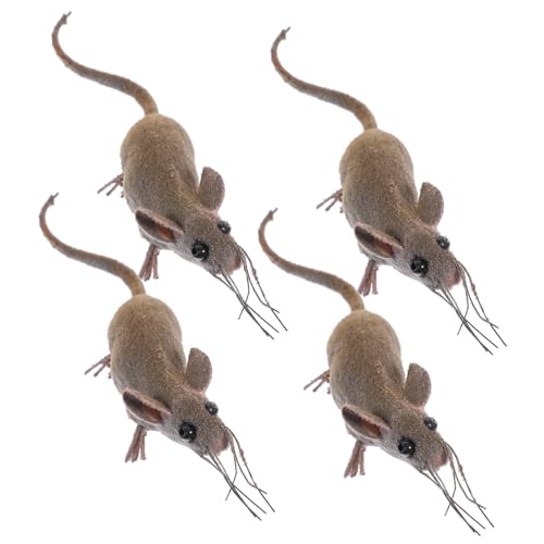 UKCOCO 4Stücke Mäusefiguren aus Draht und Magnet Realistische Ratten Dekorationen für Miniaturgärten Puppenhäuser Kuchendekorationen und Autodekorationen Langlebig UKCOCO 4Stücke Mäusefiguren aus Draht und Magnet Realistische Ratten Dekorationen für Miniaturgärten Puppenhäuser Kuchendekorationen und Autodekorationen Langlebig von UKCOCO