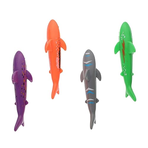 UKCOCO 4Stücke Tauchhaie Interessantes Wasserspielzeug für Wear Resistente Tauchspielzeuge für Sommer Poolzubehör für Sicheres und Schwimmfähigkeiten Verbessern von UKCOCO