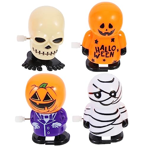 UKCOCO 4Stücke Teiliges Halloween Aufziehspielzeug mit Skelett Kürbis und Lustige Uhrwerksspielzeuge für Halloween Partys und UKCOCO 4Stücke Teiliges Halloween Aufziehspielzeug mit Skelett Kürbis und Lustige Uhrwerksspielzeuge für Halloween Partys und von UKCOCO
