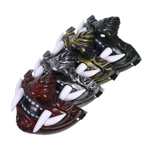 UKCOCO 4Stücke Teiliges Japanische Stil Masken für Halloween Einzigartige Tush Masken für Cosplay und Partys für Männer und Frauen Vielseitig Einsetzbar Traditionelles Design UKCOCO 4Stücke Teiliges Japanische Stil Masken für Halloween Einzigartige Tush Masken für Cosplay und Partys für Männer und Frauen Vielseitig Einsetzbar Traditionelles Design von UKCOCO