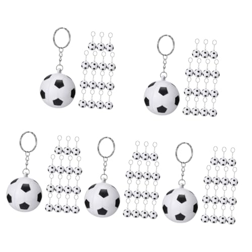 UKCOCO 5 Sätze Fußball Schlüsselanhänger Mädchen Dekoration Schlüsselanhänger Schlüsselanhänger Für Taschenanhänger Zum Aufhängen Fußball-schlüsselanhänger Pu 15 Stücke * 5 von UKCOCO