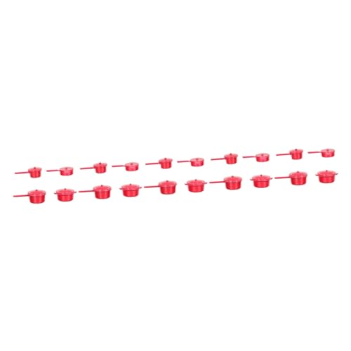 UKCOCO 5 Sätze Miniatur-küchengeschirr Mini- - Topfmodell Mini-Topf Für Den Haushalt Mini-kochtopf Mini-hausmöbel- Legierung 4 Stücke * 5 von UKCOCO