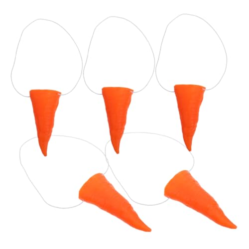 UKCOCO 5 Stück Clown -Karotte Schneemann Nase Schneemann Requisiten Selber Machen Mini-schneemannnase Schneemann-nasenkostüm Schneemann-Requisite Schneemann-karottennase Vinyl Orange UKCOCO 5 Stück Clown -Karotte Schneemann Nase Schneemann Requisiten Selber Machen Mini-schneemannnase Schneemann-nasenkostüm Schneemann-Requisite Schneemann-karottennase Vinyl Orange von UKCOCO