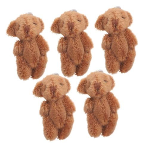 UKCOCO 5 Stück Kleiner Bär Minibären aus Plüsch Bärendekorationen ausgestopfter Bär kleine Bären Mini Bär Plüsch ausgestopfte Tiere Tierschlüsselketten Miniatur-Kuscheltiere Kaffee UKCOCO 5 Stück Kleiner Bär Minibären aus Plüsch Bärendekorationen ausgestopfter Bär kleine Bären Mini Bär Plüsch ausgestopfte Tiere Tierschlüsselketten Miniatur-Kuscheltiere Kaffee von UKCOCO