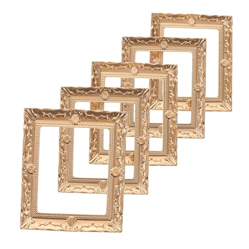 UKCOCO 5 Stück Miniatur Bilderrahmen Modell Miniatur Haus Fotorahmen Miniatur Bilderrahmen Winziger Bilderrahmen Mini Bilderrahmen Puppenhaus Gemälde Bilderrahmen Roségold UKCOCO 5 Stück Miniatur Bilderrahmen Modell Miniatur Haus Fotorahmen Miniatur Bilderrahmen Winziger Bilderrahmen Mini Bilderrahmen Puppenhaus Gemälde Bilderrahmen Roségold von UKCOCO