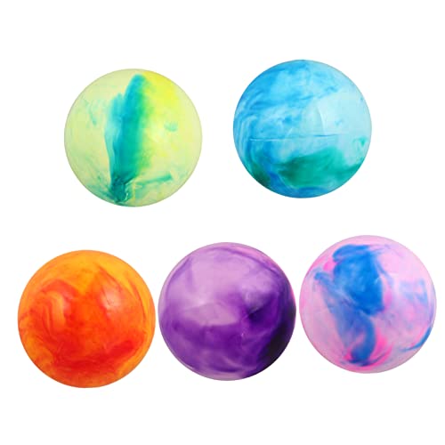 UKCOCO 5 Stück Teiliges Bunter Aufblasbarer Strandspielbälle Vielseitig für Werfen Kicken und Springen Strapazierfähig für Erwachsene Outdoor für Strand und Garten von UKCOCO