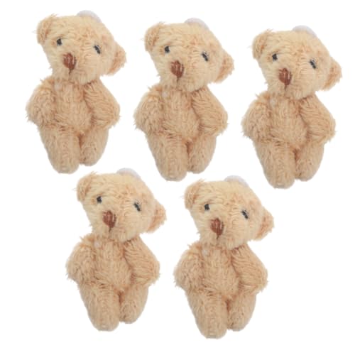 UKCOCO 5 Stück kleine Bären Bär Schlüsselanhänger Minibären Masse Bärendekorationen winziger Bär Tierschlüsselketten Schlüsselanhänger Bär Miniatur-Kuscheltiere Stofftier Bär Plüsch Khaki UKCOCO 5 Stück kleine Bären Bär Schlüsselanhänger Minibären Masse Bärendekorationen winziger Bär Tierschlüsselketten Schlüsselanhänger Bär Miniatur-Kuscheltiere Stofftier Bär Plüsch Khaki von UKCOCO