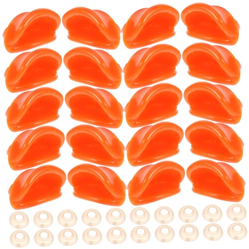 UKCOCO 50 Stück DIY Entenschnabel Bastelset mit Dichtung Ersatzteile für Entenspielzeug Harz Mund Kit für Bastelbedarf Langlebiges Zubehör für Handgemachte Enten von UKCOCO