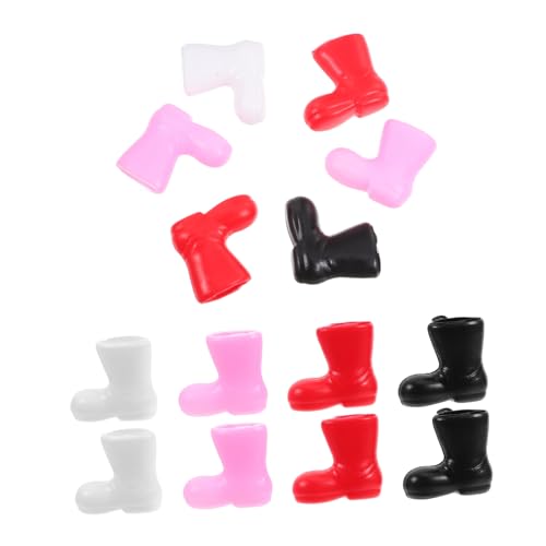 UKCOCO 50 Stück Mini Weihnachtsstiefel aus Stabilem Bunte Puppenschuhe für Deko und Bastelzubehör Langlebig Sicher als Winterschuhe und Festliche Deko von UKCOCO