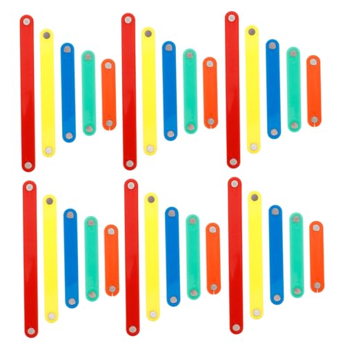 UKCOCO 50 Stück Teiliges Magnetische Streifen in Längen Lernspielzeug für Interaktives Mathematikverständnis Fördert Problemlösung und Kreativität Sicherer Kunststoff für Klassenzimmer von UKCOCO