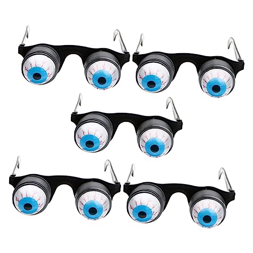 UKCOCO 5Stücke Teiliges Gruselige Augapfelbrille für Halloween Masquerade Cosplay Requisite für Partys und Scherze Leicht und Angenehm von UKCOCO