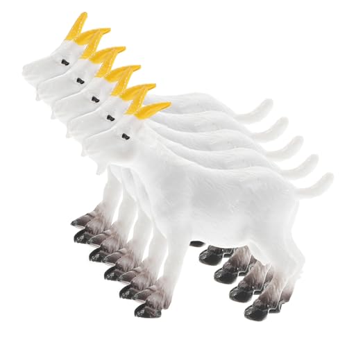 UKCOCO 5Stücke Teiliges Simulation PVC Schafe Weiße Schaf Modelle für Kreative Miniaturszenen Langlebig und Detailreich Lernspielzeug oder DIY Dekoration UKCOCO 5Stücke Teiliges Simulation PVC Schafe Weiße Schaf Modelle für Kreative Miniaturszenen Langlebig und Detailreich Lernspielzeug oder DIY Dekoration von UKCOCO