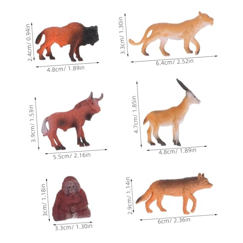 UKCOCO 6 Stück Afrikanische Tiermodelle Miniatur-wildtierfigur Tiermodelle Tierfotoverzierung Gefälschtes Tier Kleine Tiere Wilde Tierfiguren Tierische Spielsachen Mini-Wildtier Harz UKCOCO 6 Stück Afrikanische Tiermodelle Miniatur-wildtierfigur Tiermodelle Tierfotoverzierung Gefälschtes Tier Kleine Tiere Wilde Tierfiguren Tierische Spielsachen Mini-Wildtier Harz von UKCOCO
