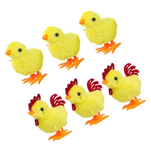 UKCOCO 6 Stück Auf Dem Uhrwerk Küken Realistisches Huhn Massenspielzeug Für Tierspielzeug Vogel-Intelligenz- Hüpfende Spielzeuge Yellow Plüsch UKCOCO 6 Stück Auf Dem Uhrwerk Küken Realistisches Huhn Massenspielzeug Für Tierspielzeug Vogel-Intelligenz- Hüpfende Spielzeuge Yellow Plüsch von UKCOCO
