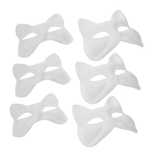UKCOCO 6 Stück Diy Malbare Katzen und Fuchs Masken Leere Papiermasken für Kostümpartys Karneval und Cosplay Kreatives Bastelset für Gruppenaktivitäten UKCOCO 6 Stück Diy Malbare Katzen und Fuchs Masken Leere Papiermasken für Kostümpartys Karneval und Cosplay Kreatives Bastelset für Gruppenaktivitäten von UKCOCO
