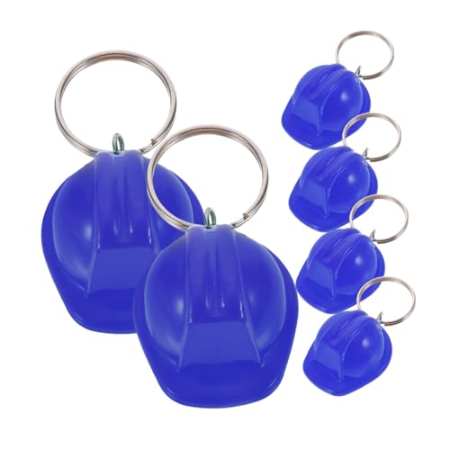 UKCOCO 6 Stück Helm Schlüsselanhänger aus Bauhelm Design Leichte und Robuste Bag Charms für Taschen Vielseitiger Schlüsselanhänger als Partygeschenk und Dekoration von UKCOCO