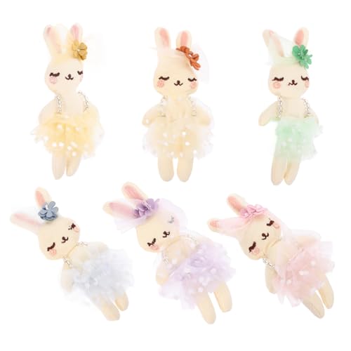 UKCOCO 6 Stück Kuscheltier Hase Weiche Plüschkaninchen für Ostern Stofftiere mit Feiner Verarbeitung Langlebig und Dekorativ für Zuhause UKCOCO 6 Stück Kuscheltier Hase Weiche Plüschkaninchen für Ostern Stofftiere mit Feiner Verarbeitung Langlebig und Dekorativ für Zuhause von UKCOCO