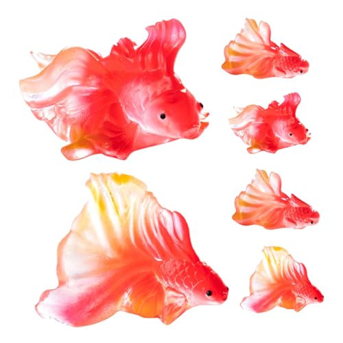 UKCOCO 6 Stück Mini Goldfische Aus Kunstharz Goldfische Aquarium Dekoration Aquarium Ornamente Winzige Fischer Skulpturen Aus Kunstharz DIY Terrarium Basteln Ornament UKCOCO 6 Stück Mini Goldfische Aus Kunstharz Goldfische Aquarium Dekoration Aquarium Ornamente Winzige Fischer Skulpturen Aus Kunstharz DIY Terrarium Basteln Ornament von UKCOCO