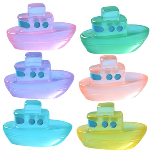 UKCOCO 6 Stück Miniaturschiff Deko Teiliges Nachtleuchtende Boot Modelle für Garten und Puppenhaus Resin Boot Dekoration für Mikrolandschaften und Sandtische UKCOCO 6 Stück Miniaturschiff Deko Teiliges Nachtleuchtende Boot Modelle für Garten und Puppenhaus Resin Boot Dekoration für Mikrolandschaften und Sandtische von UKCOCO