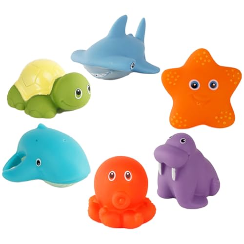 UKCOCO 6 Stück Teiliges Badewannenspielzeug Set Farbwechselnde Tierfiguren für Kleinkinder Wasserspielzeug für Badewanne Interaktives Badespielzeug für Kreative UKCOCO 6 Stück Teiliges Badewannenspielzeug Set Farbwechselnde Tierfiguren für Kleinkinder Wasserspielzeug für Badewanne Interaktives Badespielzeug für Kreative von UKCOCO