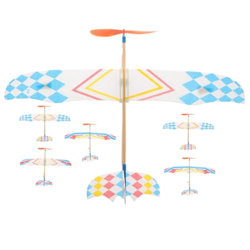 UKCOCO 6 Stück Teiliges Gummiband Segelflugzeug Kleines Outdoor Flugspielzeug für Lehrreiches Flugzeugmodell mit Gummiantrieb Hand Auge Koordination und Eltern Junge Mädchen Spiel UKCOCO 6 Stück Teiliges Gummiband Segelflugzeug Kleines Outdoor Flugspielzeug für Lehrreiches Flugzeugmodell mit Gummiantrieb Hand Auge Koordination und Eltern Junge Mädchen Spiel von UKCOCO