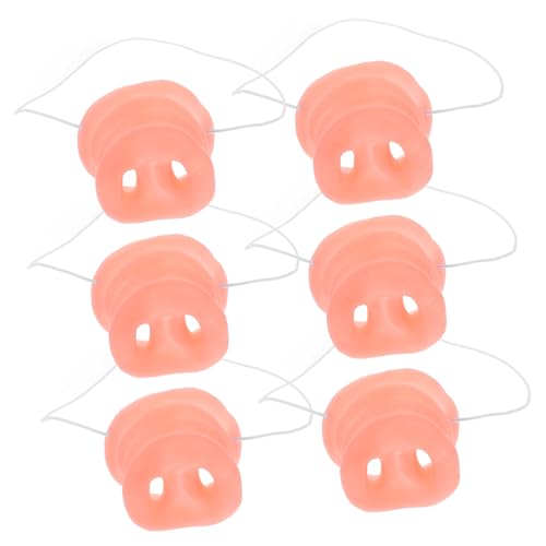 UKCOCO 6 Stück Teiliges Gummischweinenase für Halloween Lustige Tiermaske mit Elastischem Band für Kostümparty und Verkleidung Langlebig UKCOCO 6 Stück Teiliges Gummischweinenase für Halloween Lustige Tiermaske mit Elastischem Band für Kostümparty und Verkleidung Langlebig von UKCOCO