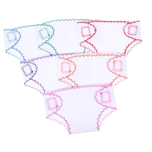 UKCOCO 6 Stück Teiliges Stoffwindeln für Puppen Wiederverwendbar DIY Puppenzubehör in Farben Leichte Sichere Puppenwindeln für Kreative Puppenbekleidung und Puppenzubehör UKCOCO 6 Stück Teiliges Stoffwindeln für Puppen Wiederverwendbar DIY Puppenzubehör in Farben Leichte Sichere Puppenwindeln für Kreative Puppenbekleidung und Puppenzubehör von UKCOCO