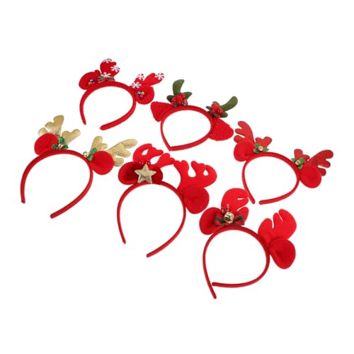 UKCOCO 6 Stück Teiliges Weihnachts Stirnband mit Rentiergeweih für Erwachsene Vielseitige Designs Glitzer und Glocken Festlicher Haarschmuck für Weihnachtsfeiern und UKCOCO 6 Stück Teiliges Weihnachts Stirnband mit Rentiergeweih für Erwachsene Vielseitige Designs Glitzer und Glocken Festlicher Haarschmuck für Weihnachtsfeiern und von UKCOCO