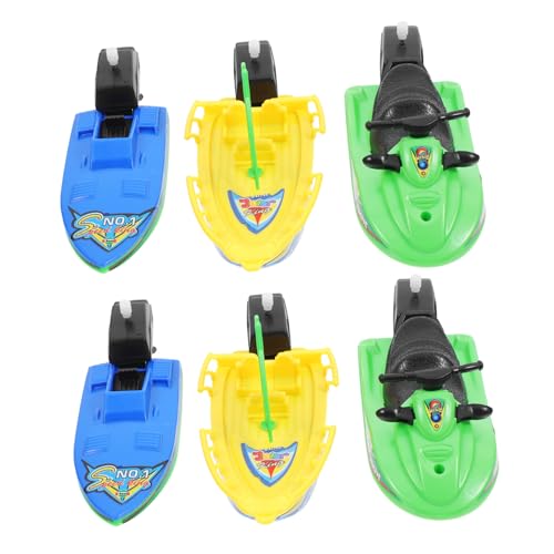 UKCOCO 6Stücke Badespielzeug Boote Kunststoff Modellboote für Wasserspielzeug Zufälligen Farben für Badewanne und Pool Bewegliches Design ohne Batterien Sicher UKCOCO 6Stücke Badespielzeug Boote Kunststoff Modellboote für Wasserspielzeug Zufälligen Farben für Badewanne und Pool Bewegliches Design ohne Batterien Sicher von UKCOCO