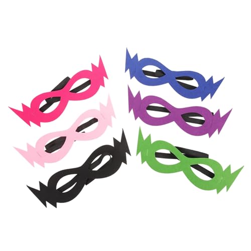 UKCOCO 6Stücke Cosplay Masken für Filz Masken Karneval Halloween Geburtstagsfeiern Maskerade Partys von UKCOCO