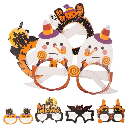 UKCOCO 6Stücke Halloween Brillen Einzigartige Party für Halloween Lustige Brillen mit Fledermaus Geisterdesigns für Feiern UKCOCO 6Stücke Halloween Brillen Einzigartige Party für Halloween Lustige Brillen mit Fledermaus Geisterdesigns für Feiern von UKCOCO