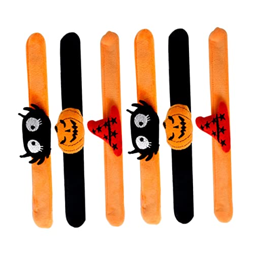 UKCOCO 6Stücke Halloween Schnapparmbänder für Lustige Slap Armbänder mit Kürbis und Hexenhut Perfektes für Halloween Partys und Kindergeburtstage UKCOCO 6Stücke Halloween Schnapparmbänder für Lustige Slap Armbänder mit Kürbis und Hexenhut Perfektes für Halloween Partys und Kindergeburtstage von UKCOCO
